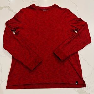 American Eagle Outfitters Red Active Flex Thermal Waffle Knit Shirt Mens L